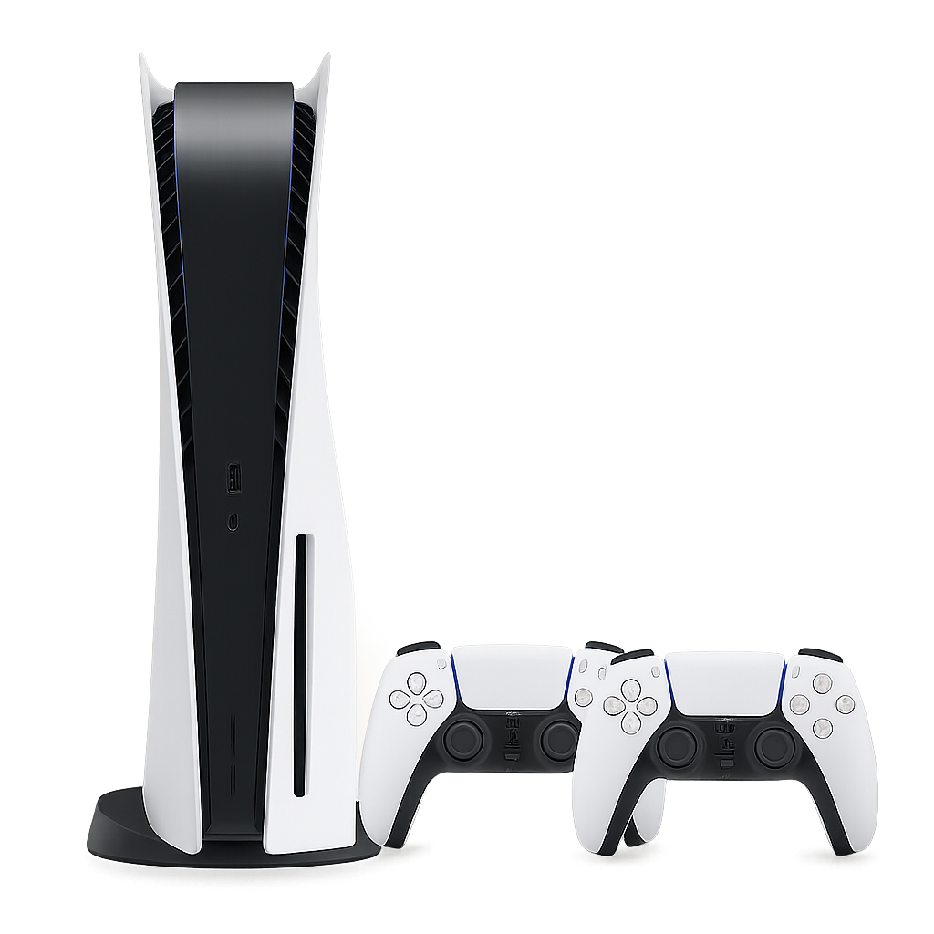 Playstation 5 e 2 controles